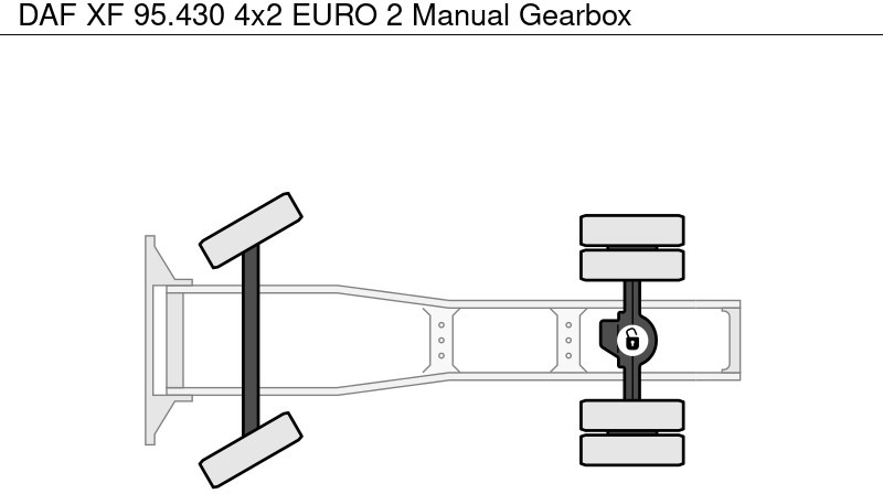 Tractor DAF XF 95.430 4x2 EURO 2 Manual Gearbox: foto 9 Tractor DAF XF 95.430 4x2 EURO 2 Manual Gearbox: foto 9
