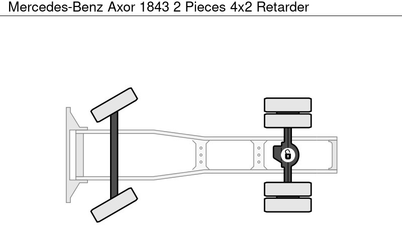 Tractor Mercedes-Benz Axor 1843 2 Pieces 4x2 Retarder: foto 14