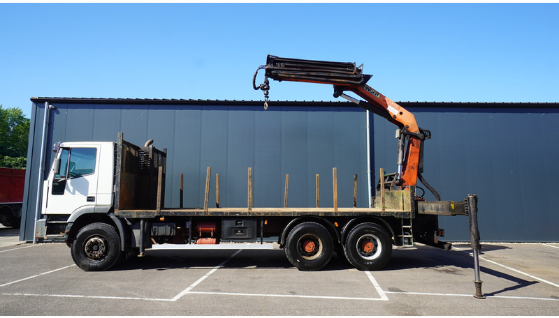 Iveco EUROTRAKKER CURSOR 350 6X4 FALTBED WITH PALFINGER PK 20002 CRANE - Camião grua: foto 1 Iveco EUROTRAKKER CURSOR 350 6X4 FALTBED WITH PALFINGER PK 20002 CRANE - Camião grua: foto 1