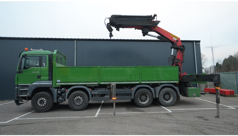 MAN TGS 41.460 8X4 OPEN BOX WITH PALFINGER PK 40002 EH CRANE 384.000KM - Camião grua: foto 1 MAN TGS 41.460 8X4 OPEN BOX WITH PALFINGER PK 40002 EH CRANE 384.000KM - Camião grua: foto 1