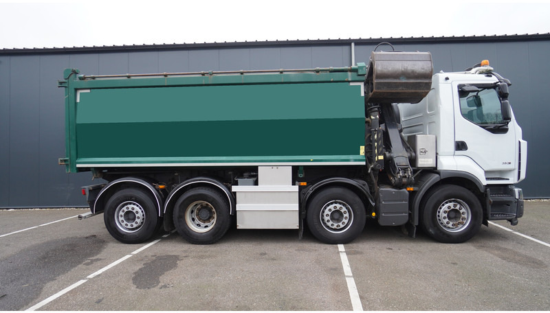 Renault PREMIUM 380 DXI 8X2/6 2 SIDE TIPPER WITH PLFINGER Q 170 Z CRANE.278.200KM - Camião grua: foto 5 Renault PREMIUM 380 DXI 8X2/6 2 SIDE TIPPER WITH PLFINGER Q 170 Z CRANE.278.200KM - Camião grua: foto 5