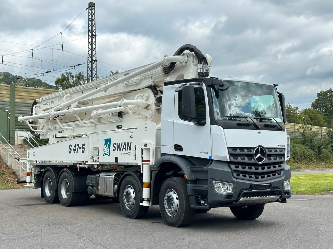 Autobomba de betão Mercedes-Benz Arocs 5 4142  8x4 SWAN TSP 47-5 160RZ ( 47m ): foto 11