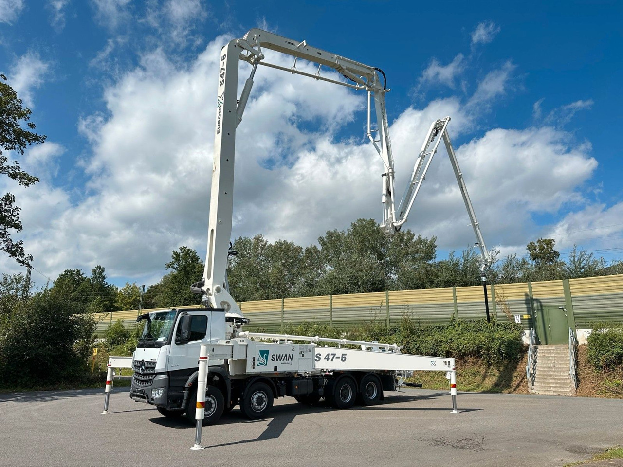 Autobomba de betão Mercedes-Benz Arocs 5 4142  8x4 SWAN TSP 47-5 160RZ ( 47m ): foto 22