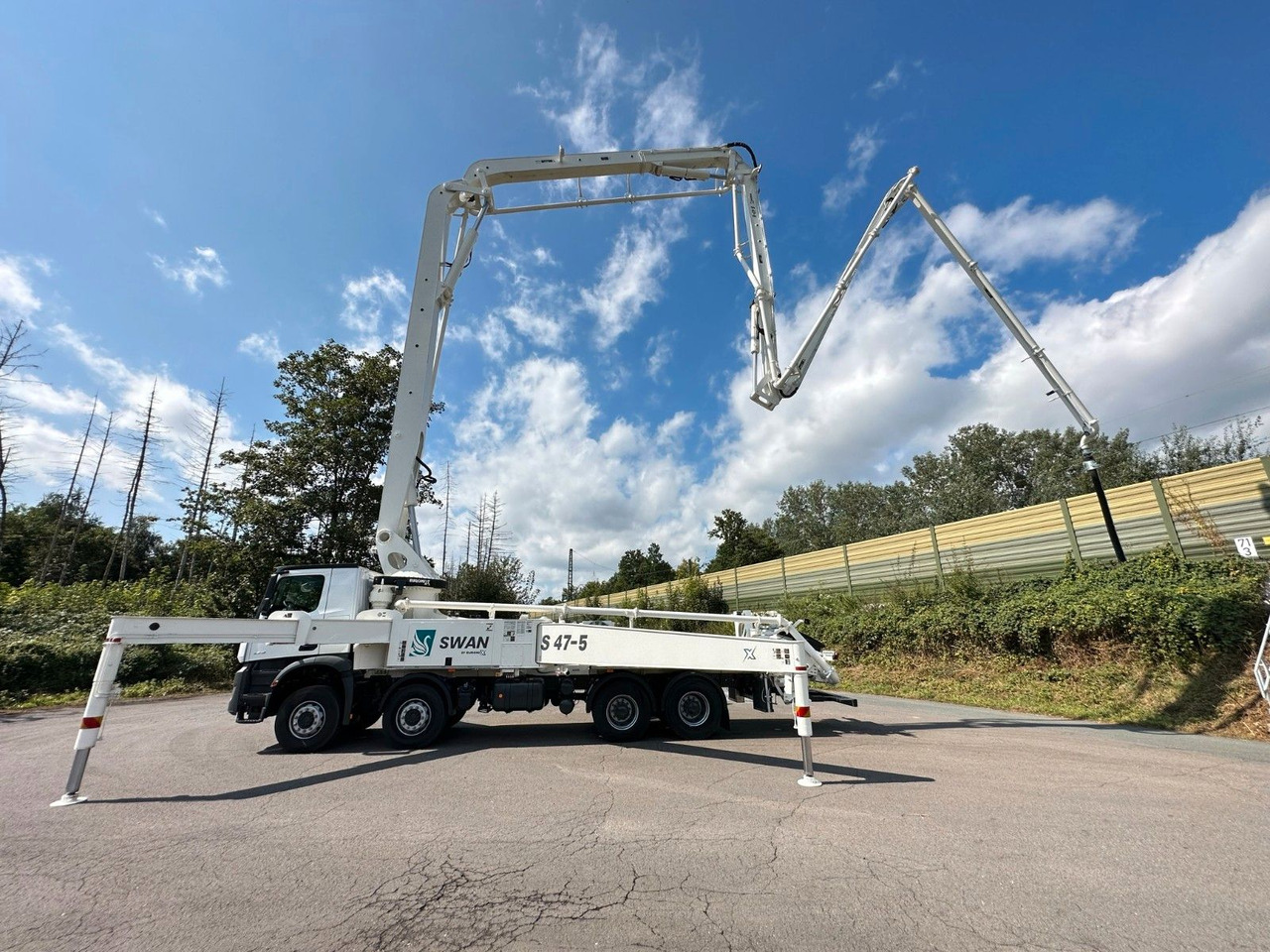 Autobomba de betão Mercedes-Benz Arocs 5 4142  8x4 SWAN TSP 47-5 160RZ ( 47m ): foto 23