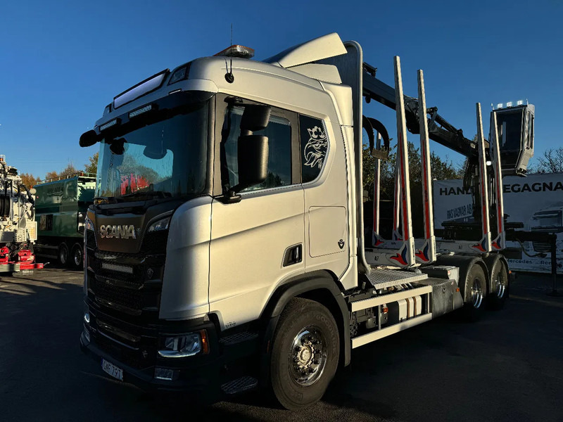 Scania R730 V8 6X4, Retarder, Timber-truck + Kesla, 2020 - Camião de transporte de madeira, Camião grua: foto 4 Scania R730 V8 6X4, Retarder, Timber-truck + Kesla, 2020 - Camião de transporte de madeira, Camião grua: foto 4