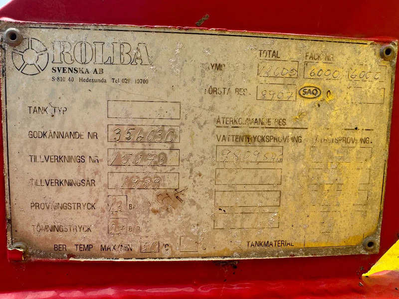 Caminhão limpa fossa Volvo FL 10.320 12m3 Sludge / Vacuum & High Pressure-Truck, YM: 1990: foto 12 Caminhão limpa fossa Volvo FL 10.320 12m3 Sludge / Vacuum & High Pressure-Truck, YM: 1990: foto 12