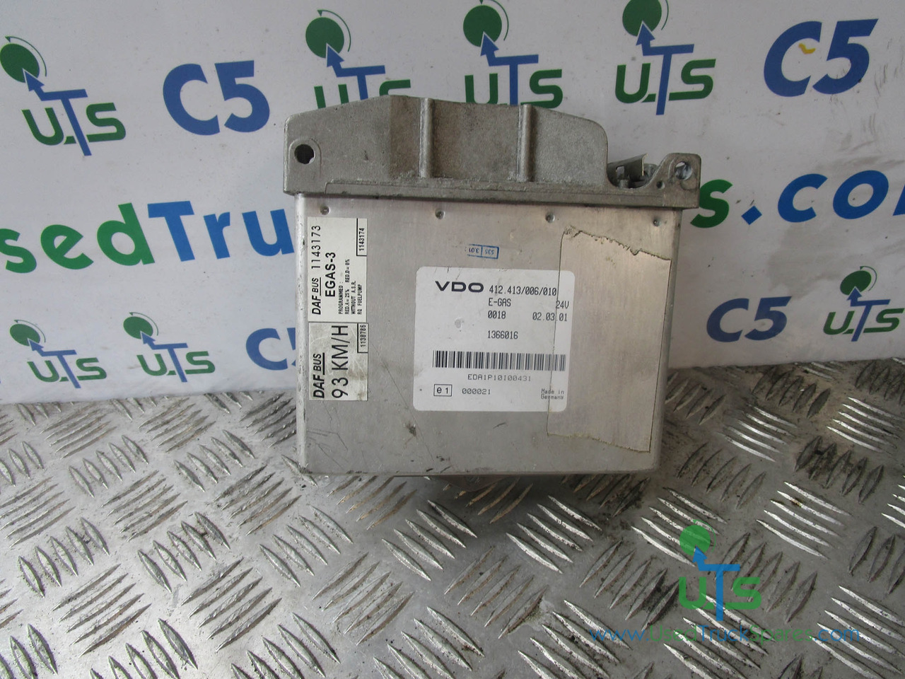 DAF EGAS THROTTLE CONTROL VDO ECU P/NO 412.413/006/010 - Centralina electrónica por Camião: foto 1 DAF EGAS THROTTLE CONTROL VDO ECU P/NO 412.413/006/010 - Centralina electrónica por Camião: foto 1