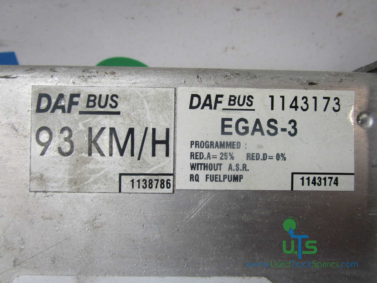DAF EGAS THROTTLE CONTROL VDO ECU P/NO 412.413/006/010 - Centralina electrónica por Camião: foto 2 DAF EGAS THROTTLE CONTROL VDO ECU P/NO 412.413/006/010 - Centralina electrónica por Camião: foto 2