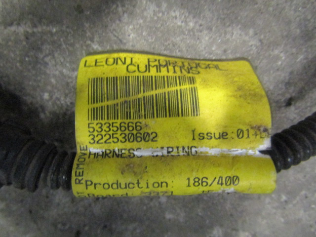 DAF LF 220 EURO 6 ENGINE/ECU HARNESS P/NO 5335666/322530602 - Motor e peças por Camião: foto 3 DAF LF 220 EURO 6 ENGINE/ECU HARNESS P/NO 5335666/322530602 - Motor e peças por Camião: foto 3