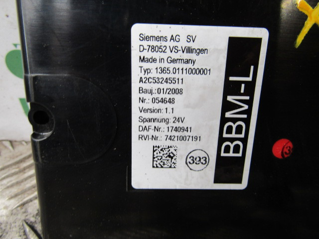 DAF XF 105 BBM-L ECU P/NO 1740941 - Centralina electrónica por Camião: foto 2 DAF XF 105 BBM-L ECU P/NO 1740941 - Centralina electrónica por Camião: foto 2