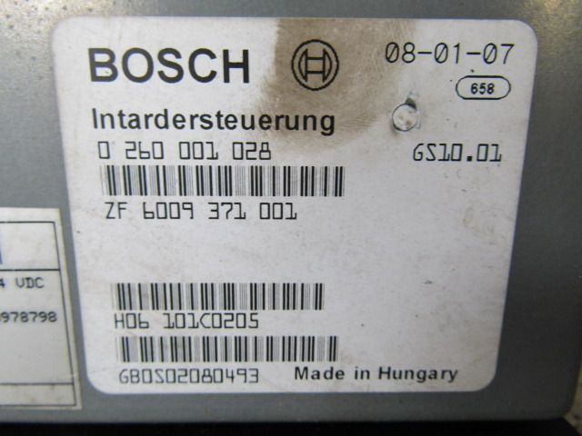 DAF XF 105 INTARDER ECU BOSCH P/NO 0260001028 - Centralina electrónica por Camião: foto 3 DAF XF 105 INTARDER ECU BOSCH P/NO 0260001028 - Centralina electrónica por Camião: foto 3