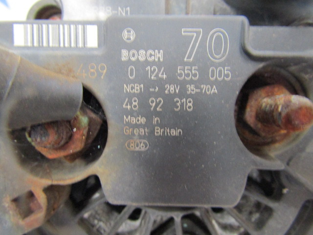 DENNIS ELITE II BOSCH ALTERNATOR P/NO 0124555005 - Sistema elétrico por Veículo municipal/ Especial: foto 3 DENNIS ELITE II BOSCH ALTERNATOR P/NO 0124555005 - Sistema elétrico por Veículo municipal/ Especial: foto 3