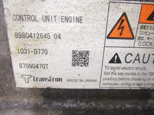 ISUZU N75 (4HK1) ENGINE ECU 8980412645 - Centralina electrónica por Camião: foto 2 ISUZU N75 (4HK1) ENGINE ECU 8980412645 - Centralina electrónica por Camião: foto 2