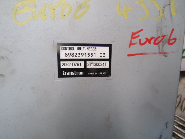 ISUZU N75 EURO 6 TRANSMISSION CONTROL UNIT P/NO 8982391551 03 - Centralina electrónica por Camião: foto 2 ISUZU N75 EURO 6 TRANSMISSION CONTROL UNIT P/NO 8982391551 03 - Centralina electrónica por Camião: foto 2