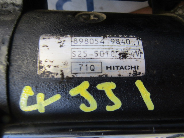 ISUZU NKR/GRAFTER 4JJ1 ENGINE STARTER MOTOR P/NO 898054 / 9840 - Sistema elétrico por Camião: foto 3 ISUZU NKR/GRAFTER 4JJ1 ENGINE STARTER MOTOR P/NO 898054 / 9840 - Sistema elétrico por Camião: foto 3