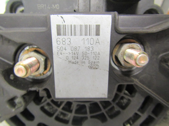 IVECO DAILY 3.0 (FICE 3481C) ALTERNATOR 110AMP P/NO 504087183 - Sistema elétrico por Camião: foto 2 IVECO DAILY 3.0 (FICE 3481C) ALTERNATOR 110AMP P/NO 504087183 - Sistema elétrico por Camião: foto 2