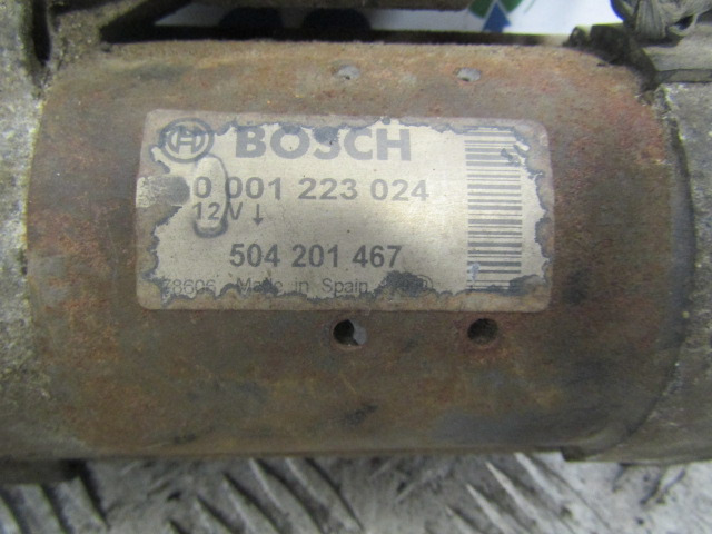 IVECO DAILY 3.0 (FICE 3481C) STARTER MOTOR BOSCH P/NO 0-001223024 - Sistema elétrico por Camião: foto 2 IVECO DAILY 3.0 (FICE 3481C) STARTER MOTOR BOSCH P/NO 0-001223024 - Sistema elétrico por Camião: foto 2