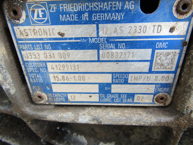IVECO STRALIS ZF ASTRONIC GEARBOX TYPE 12A5 2330 TD - Caixa de velocidade por Camião: foto 4 IVECO STRALIS ZF ASTRONIC GEARBOX TYPE 12A5 2330 TD - Caixa de velocidade por Camião: foto 4