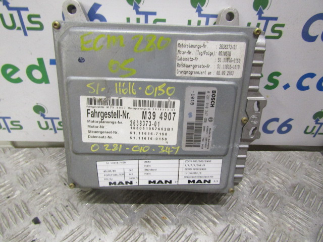 MAN ECM 280 ENGINE ECU P/NO 02811010347 - Centralina electrónica por Camião: foto 1 MAN ECM 280 ENGINE ECU P/NO 02811010347 - Centralina electrónica por Camião: foto 1
