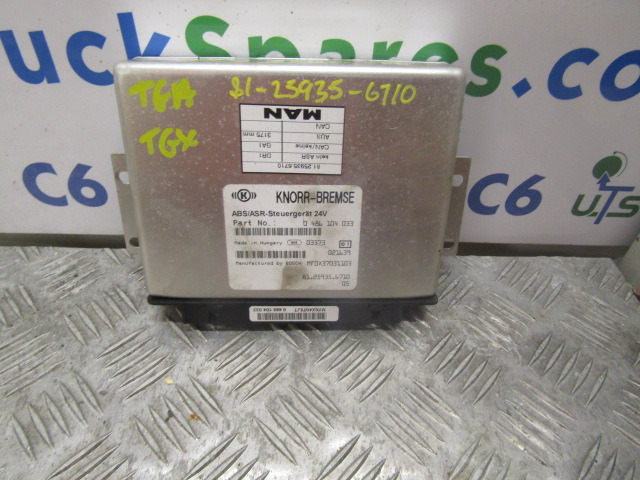 MAN TGA ABS / ASR ECU P/NO 81.25935.6710 - Centralina electrónica por Camião: foto 1 MAN TGA ABS / ASR ECU P/NO 81.25935.6710 - Centralina electrónica por Camião: foto 1
