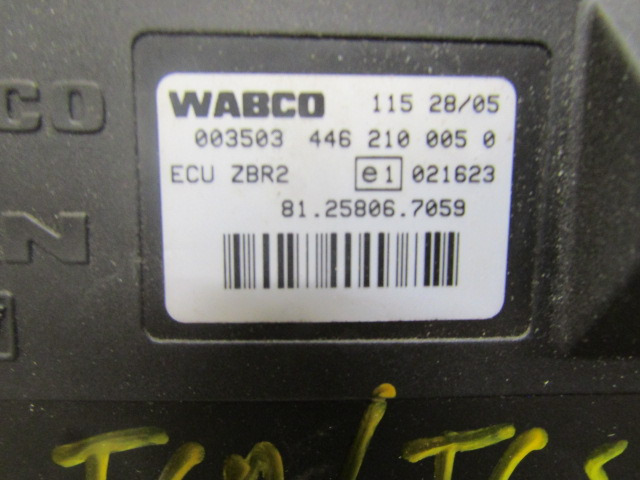 MAN TGA / TGS / TGX WABCO ZBR2 ECU 81.25806.7059 - Centralina electrónica por Camião: foto 2 MAN TGA / TGS / TGX WABCO ZBR2 ECU 81.25806.7059 - Centralina electrónica por Camião: foto 2