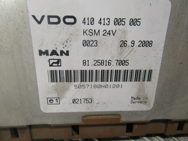 MAN TGM/TGS KSM CONTROL UNIT 81.25816.7005 - Sistema elétrico por Camião: foto 2 MAN TGM/TGS KSM CONTROL UNIT 81.25816.7005 - Sistema elétrico por Camião: foto 2