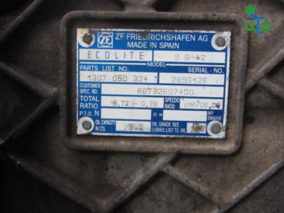 MERCEDES ATEGO 815 5 SPEED GEARBOX TYPE S5-42 ZF - Caixa de velocidade por Camião: foto 2 MERCEDES ATEGO 815 5 SPEED GEARBOX TYPE S5-42 ZF - Caixa de velocidade por Camião: foto 2