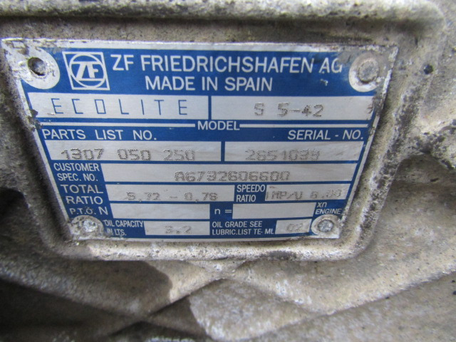 MERCEDES ATEGO 815 ZF S5.42 5 SPEED GEARBOX - Caixa de velocidade por Camião: foto 3 MERCEDES ATEGO 815 ZF S5.42 5 SPEED GEARBOX - Caixa de velocidade por Camião: foto 3