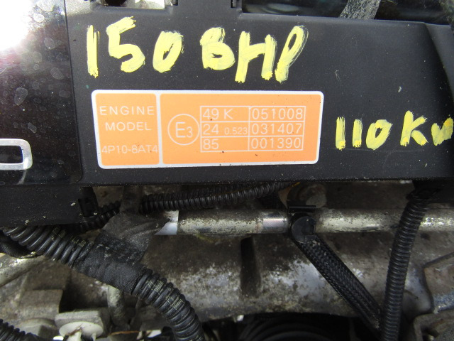 MITSUBISHI FUSO 4P10 8AT4 150 110KW ENGINE EURO 5 2012 GOOD RUNNING ORDER ONLY 142,000KM - Motor por Camião: foto 3 MITSUBISHI FUSO 4P10 8AT4 150 110KW ENGINE EURO 5 2012 GOOD RUNNING ORDER ONLY 142,000KM - Motor por Camião: foto 3