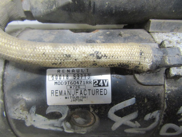 RENAULT 420 DCI STARTER MOTOR P/NO 5001853713 - Sistema elétrico por Camião: foto 2 RENAULT 420 DCI STARTER MOTOR P/NO 5001853713 - Sistema elétrico por Camião: foto 2