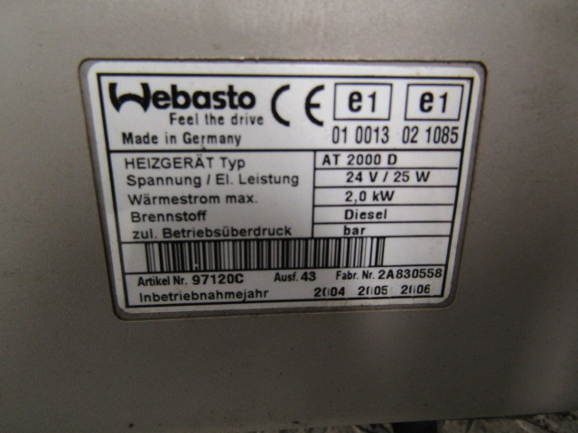 RENAULT MIDLUM CAB NIGHT HEATER TYPE WEBASTO AIR TOP 2000 - Cabine e interior por Camião: foto 3 RENAULT MIDLUM CAB NIGHT HEATER TYPE WEBASTO AIR TOP 2000 - Cabine e interior por Camião: foto 3