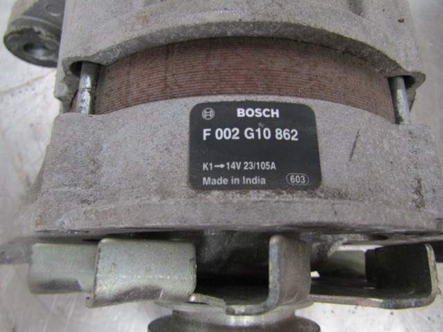 SCHMIDT SWINGO BOSCH ALTERNATOR P/NO F.002 G10 862 - Sistema elétrico por Camião: foto 3 SCHMIDT SWINGO BOSCH ALTERNATOR P/NO F.002 G10 862 - Sistema elétrico por Camião: foto 3
