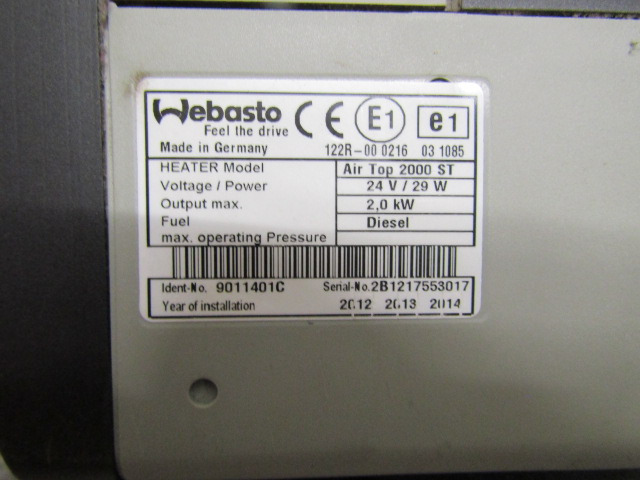 WEBASTO ST2000 AIR DROP NIGHT HEATER ALSO 2000S & LARGE CHOICE AVAILABLE - Cabine e interior por Camião: foto 3 WEBASTO ST2000 AIR DROP NIGHT HEATER ALSO 2000S & LARGE CHOICE AVAILABLE - Cabine e interior por Camião: foto 3