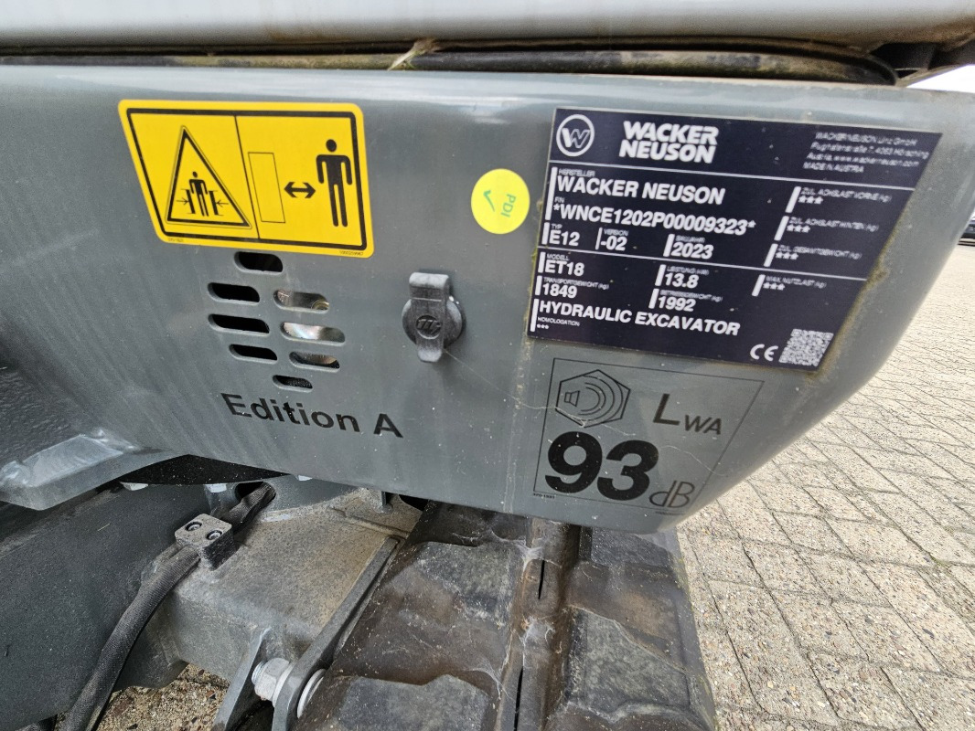 Mini escavadeira novo Wacker ET 18: foto 13