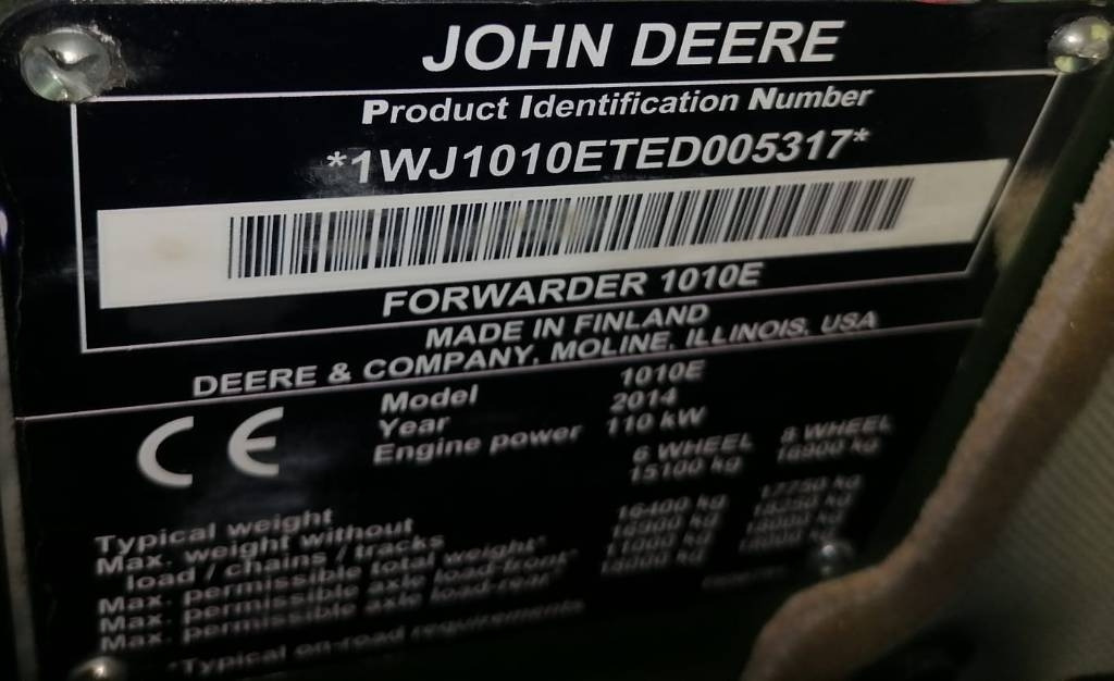 John Deere 1010 E - Forwarder: foto 4 John Deere 1010 E - Forwarder: foto 4