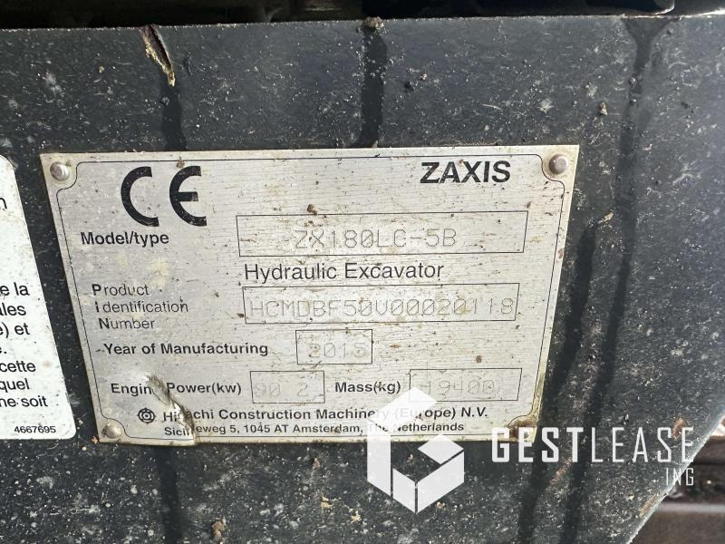 Hitachi ZX180LC-5B - Escavadora de rastos: foto 5 Hitachi ZX180LC-5B - Escavadora de rastos: foto 5