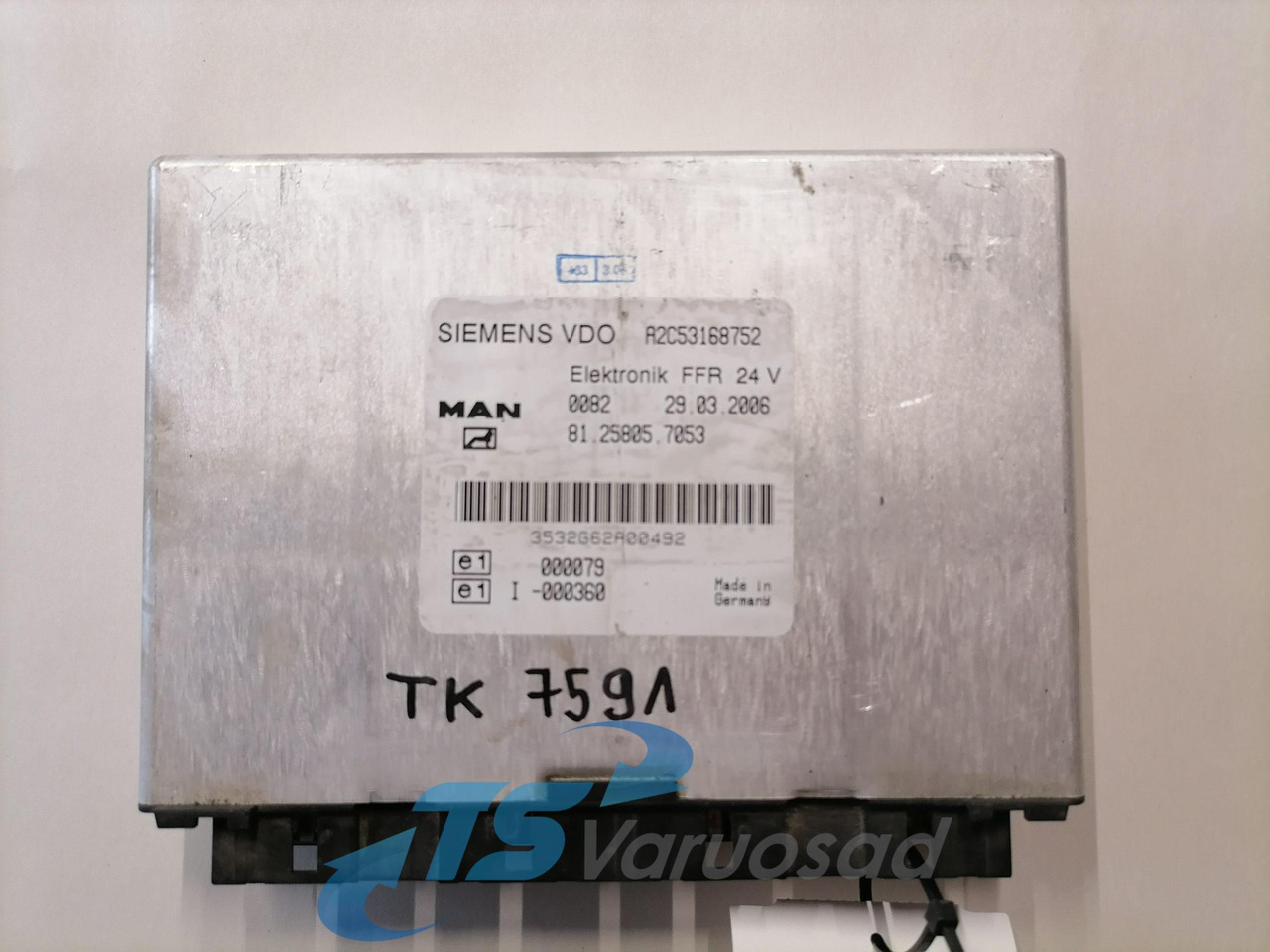 MAN Ecu, FFR 81258057053 - Centralina electrónica por Camião: foto 1 MAN Ecu, FFR 81258057053 - Centralina electrónica por Camião: foto 1