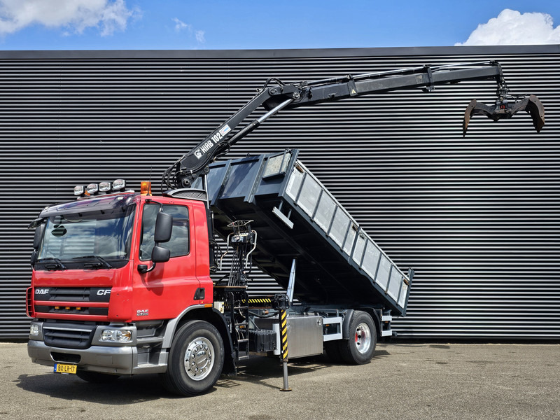 DAF CF 75.250 / HIAB CRANE + TIPPER - Camião basculante, Camião grua: foto 1 DAF CF 75.250 / HIAB CRANE + TIPPER - Camião basculante, Camião grua: foto 1