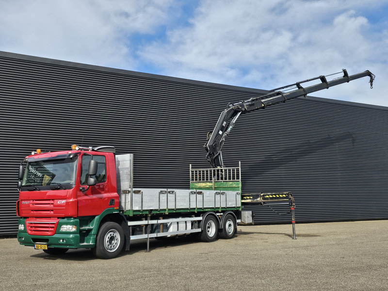 DAF CF 85.410 6x2 / HIAB 35 t/m crane / kran + REMOTE - Camião de caixa aberta/ Plataforma, Camião grua: foto 1 DAF CF 85.410 6x2 / HIAB 35 t/m crane / kran + REMOTE - Camião de caixa aberta/ Plataforma, Camião grua: foto 1