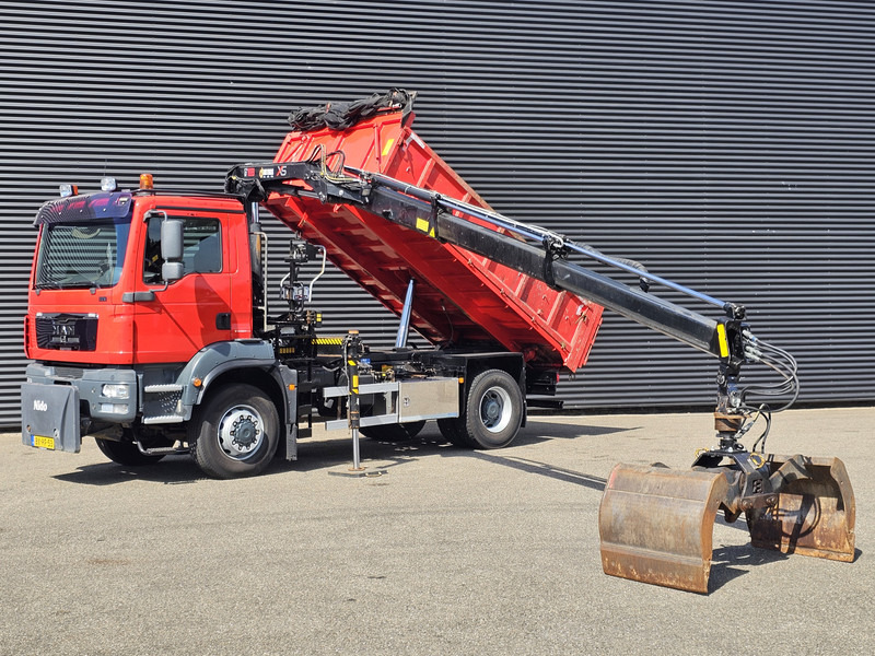 MAN TGM 18.250 / 4X4 / EEV / HIAB CRANE + TIPPER / SPRING - Camião basculante, Camião grua: foto 3 MAN TGM 18.250 / 4X4 / EEV / HIAB CRANE + TIPPER / SPRING - Camião basculante, Camião grua: foto 3