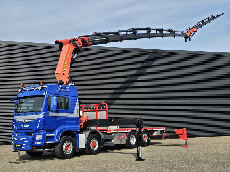MAN TGS 35.500 8x4-6 / PALFINGER 92 t/m CRANE +JIB - Camião grua: foto 1 MAN TGS 35.500 8x4-6 / PALFINGER 92 t/m CRANE +JIB - Camião grua: foto 1