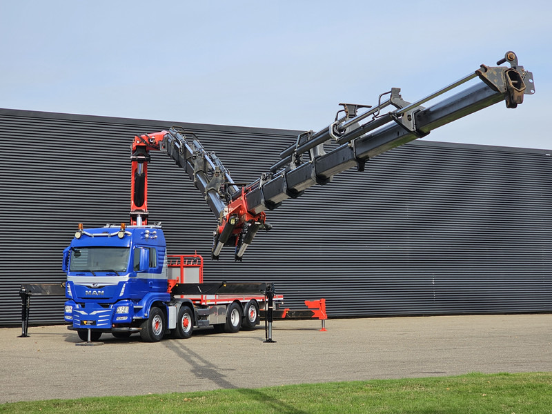 MAN TGS 35.500 8x4-6 / PALFINGER 92 t/m CRANE +JIB - Camião de caixa aberta/ Plataforma: foto 3 MAN TGS 35.500 8x4-6 / PALFINGER 92 t/m CRANE +JIB - Camião de caixa aberta/ Plataforma: foto 3