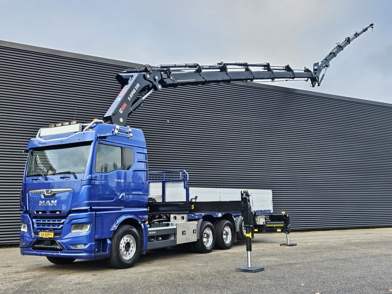 MAN TGX 35.580 8x4-4 / HIAB 54 t/m CRANE+ JIB - Camião de caixa aberta/ Plataforma, Camião grua: foto 1 MAN TGX 35.580 8x4-4 / HIAB 54 t/m CRANE+ JIB - Camião de caixa aberta/ Plataforma, Camião grua: foto 1