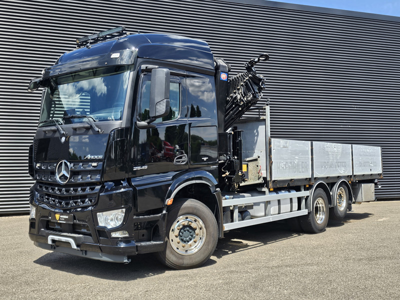 Camião de caixa aberta/ Plataforma, Camião grua Mercedes-Benz AROCS 2545 6x2 / HMF 32 TM / CRANE / KRAN: foto 8