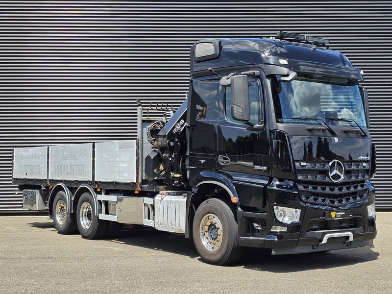 Camião de caixa aberta/ Plataforma, Camião grua Mercedes-Benz AROCS 2545 6x2 / HMF 32 TM / CRANE / KRAN: foto 9