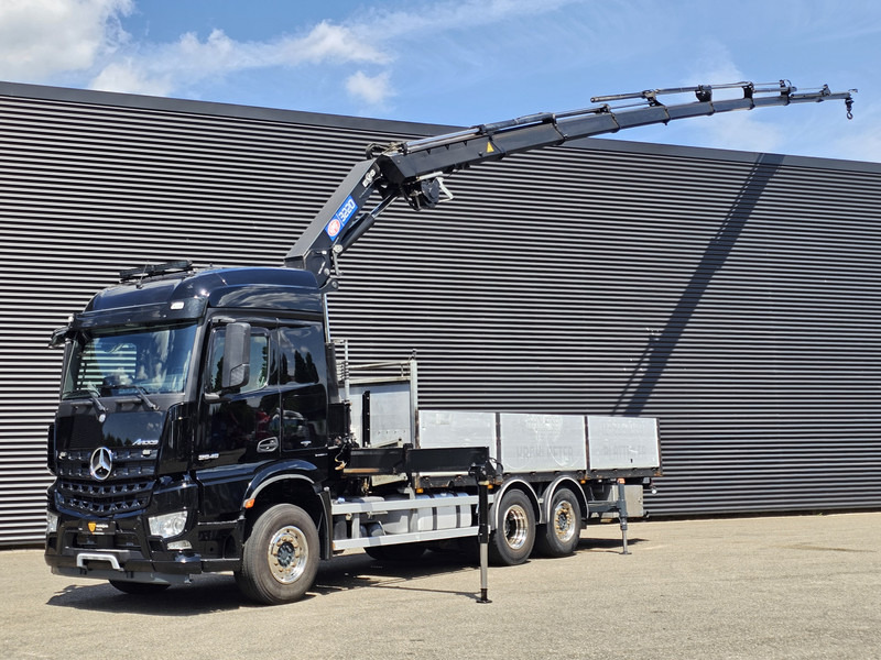 Mercedes-Benz AROCS 2545 6x2 / HMF 32 TM / CRANE / KRAN - Camião de caixa aberta/ Plataforma, Camião grua: foto 1 Mercedes-Benz AROCS 2545 6x2 / HMF 32 TM / CRANE / KRAN - Camião de caixa aberta/ Plataforma, Camião grua: foto 1
