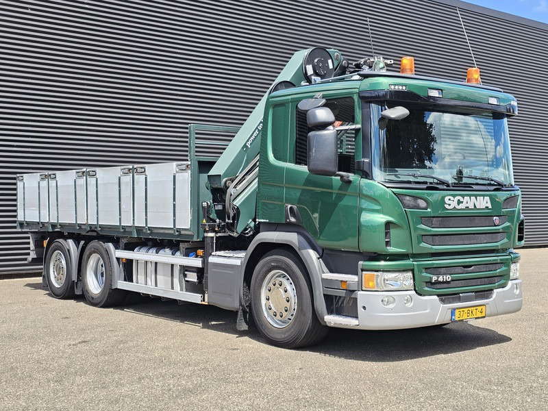 Scania P410 / 6X2-4 / 21 t/m CRANE / KRAN - Camião de caixa aberta/ Plataforma, Camião grua: foto 4 Scania P410 / 6X2-4 / 21 t/m CRANE / KRAN - Camião de caixa aberta/ Plataforma, Camião grua: foto 4