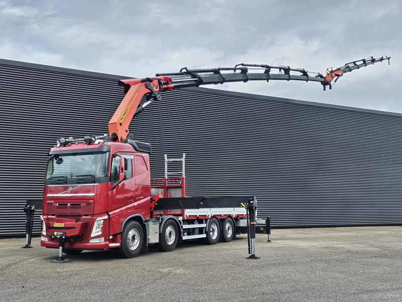 Volvo FH 540 8x2/6 / PALFINGER 65 t/m CRANE + JIB - Camião de caixa aberta/ Plataforma, Camião grua: foto 1 Volvo FH 540 8x2/6 / PALFINGER 65 t/m CRANE + JIB - Camião de caixa aberta/ Plataforma, Camião grua: foto 1