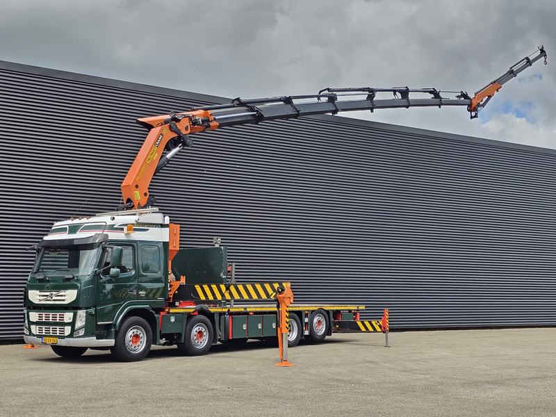 Volvo FM 460 8X2 / PALFINGER PK60002 /JIB / WINCH - Camião de caixa aberta/ Plataforma, Camião grua: foto 1 Volvo FM 460 8X2 / PALFINGER PK60002 /JIB / WINCH - Camião de caixa aberta/ Plataforma, Camião grua: foto 1