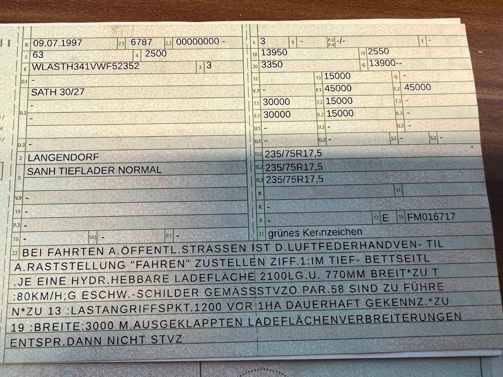 Langendorf Tiefbett mit Rampen Hydraulisch Langendorf Tiefbett mit Rampen Hydraulisch - Semi-reboque baixa: foto 2 Langendorf Tiefbett mit Rampen Hydraulisch Langendorf Tiefbett mit Rampen Hydraulisch - Semi-reboque baixa: foto 2